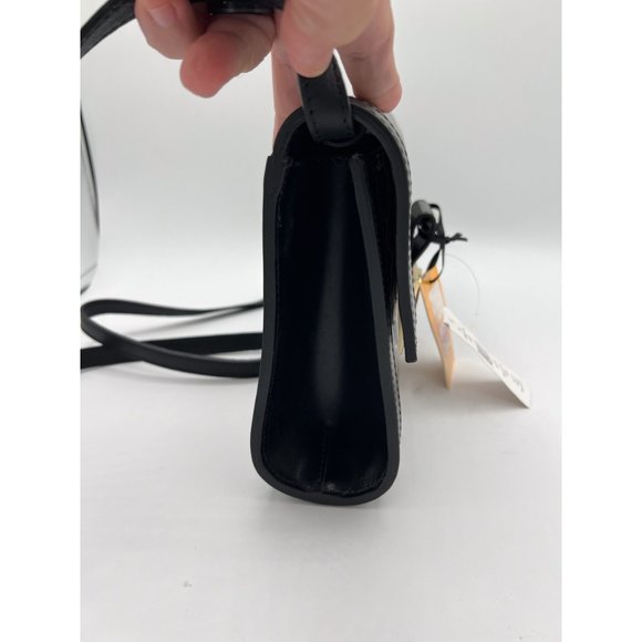 Valentino by Mario Valentino Ava Leather Crossbody Clutch Bag Removable Strap - Picture 8 of 11